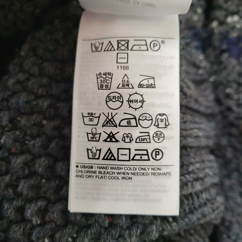 NWT Banana Republic Men M Merino Wool Fair Isle Shawl Collar Sweater Cabincore